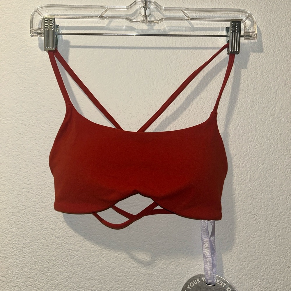 WISKII MINIMAL CROSSBACK BRA Firecracker